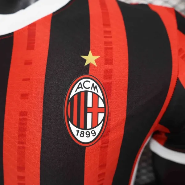 24-25 AC Milan Home Soccer Jersey Player Version - Image 4