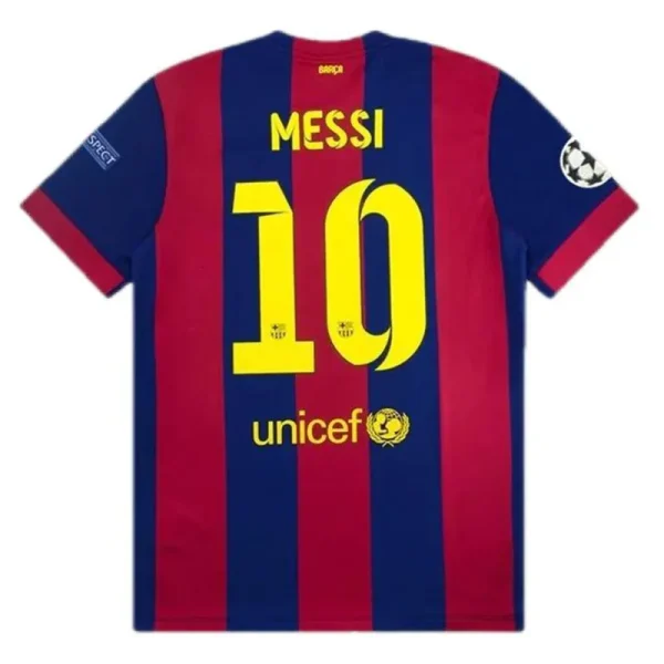 Barcelona Messi #10 Neymar Jr #11 Retro Jersey Home 2014-15 - Image 2