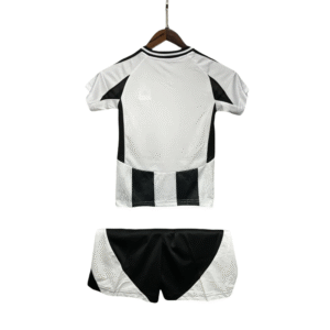 24 25 juventus home soccer kids kit jersey+shorts