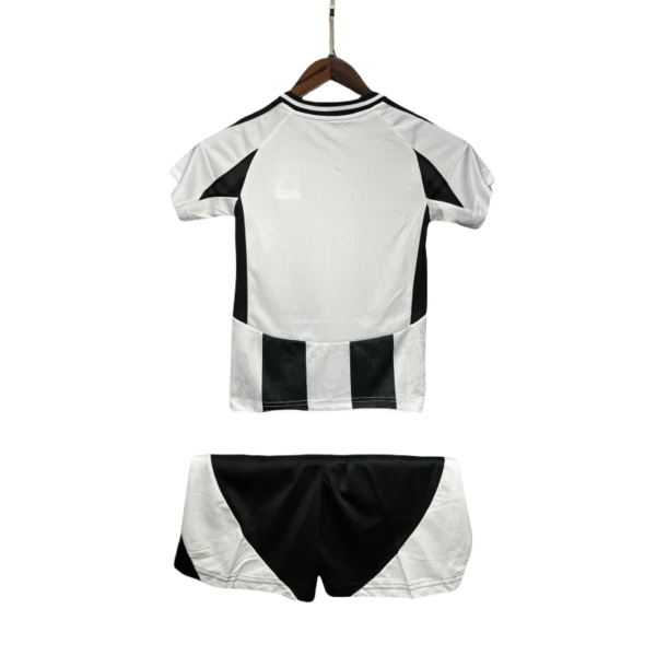 24 25 juventus home soccer kids kit jersey+shorts