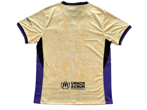 Barcelona 25-26 Away Yellow Soccer Jersey - Image 2