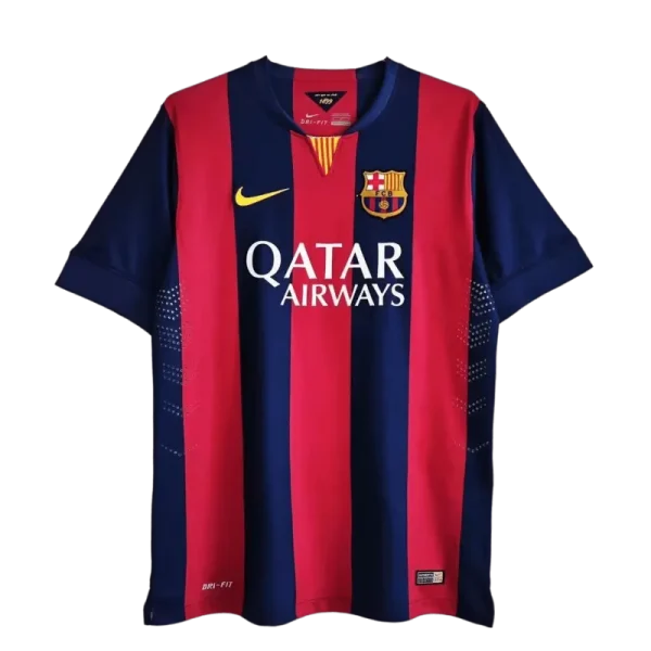 Barcelona Messi #10 Neymar Jr #11 Retro Jersey Home 2014-15 - Image 7