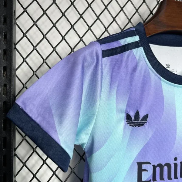 24-25 Arsenal Third Away Soccer Kids Kit Jersey+Shorts - Image 5