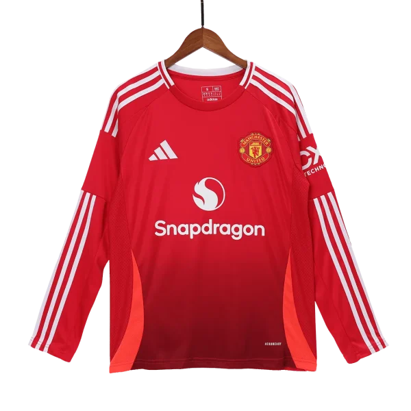 2024/25 Manchester United Home Long Sleeve Jersey - Image 3