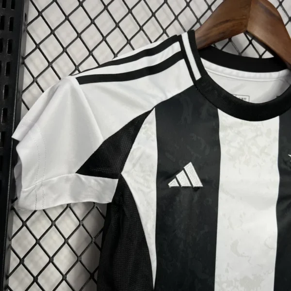 24 25 juventus home soccer kids kit jersey+shorts