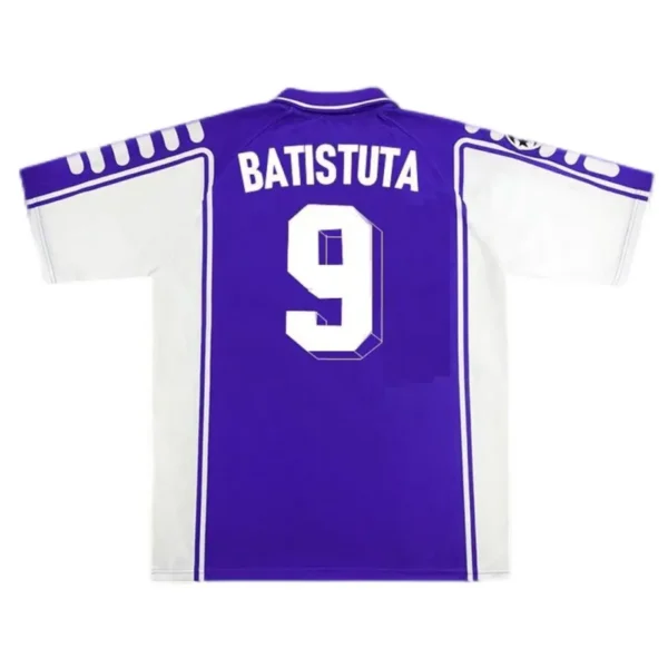 fiorentina batistuta #9 rui costa #10 1999/00 retro jersey home