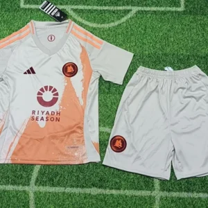 2024/25 kids roma away jersey kit