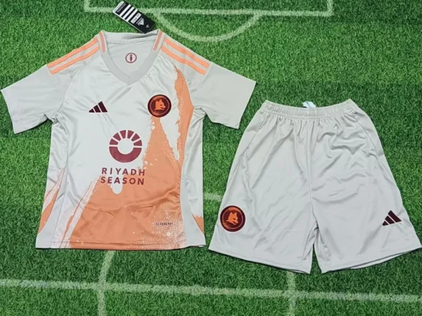 2024/25 kids roma away jersey kit