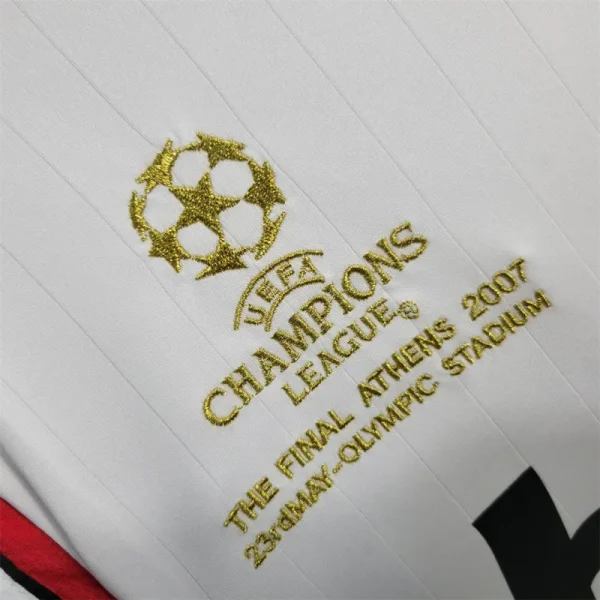 06-07 AC Milan UCL Final Retro Jersey Away Long Sleeve - Image 3