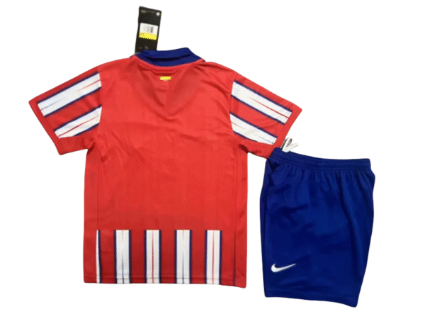 24 25 atletico madrid home soccer kids kit jersey+shorts