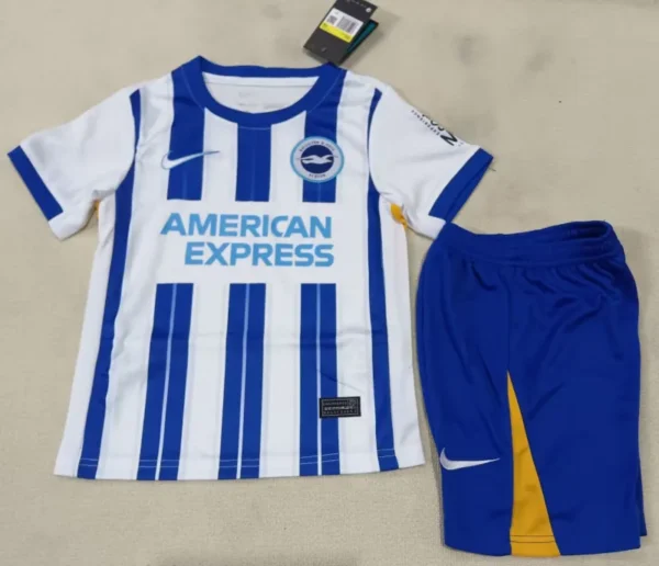 2024/25 kids brighton & hove albion home kits