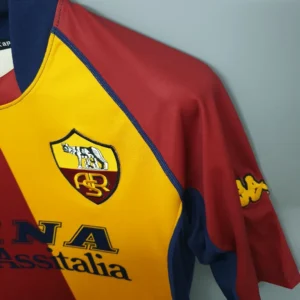 2001/02 roma retro jersey third away replica