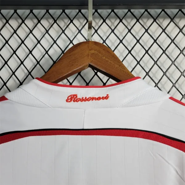 06-07 AC Milan UCL Final Retro Jersey Away Long Sleeve - Image 9