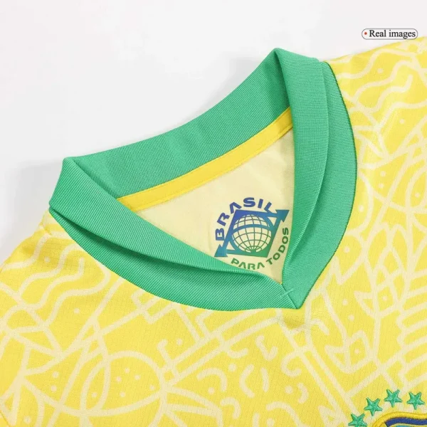 Kids Brazil 2024 Home Kit Copa America 2024 Youth Apparels - Image 4