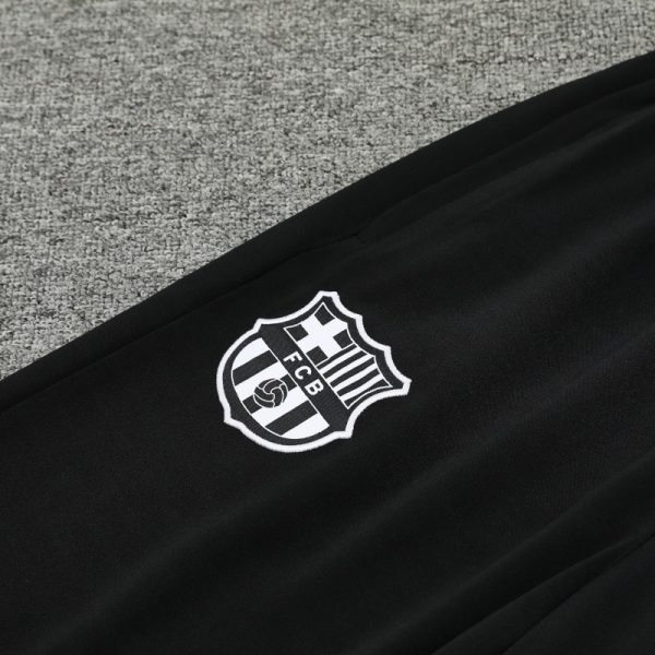 2024-25 Barcelona Zipper Sweatshirt Kit(Top+Pants) White - Image 9