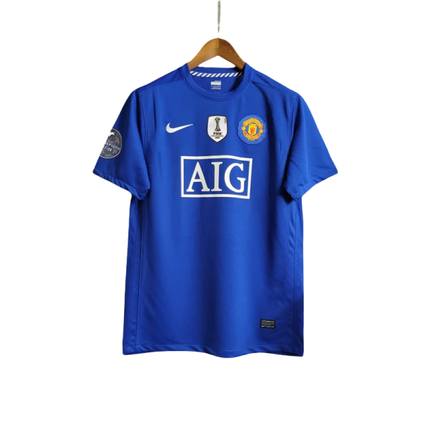 08-09 Manchester United Home #7 Ronaldo Retro Jersey - Image 2