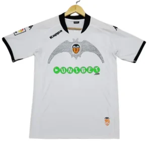 valencia 2009/10 vicente #14 david villa #7 retro jersey home