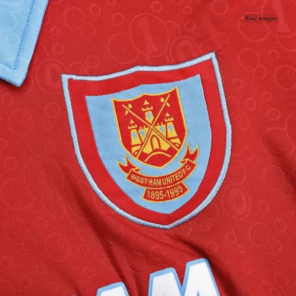 1995/96 west ham united 100th anniversary retro jersey