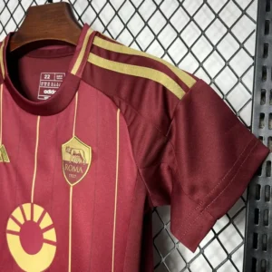 24 25 as roma home kids kit jersey+shorts