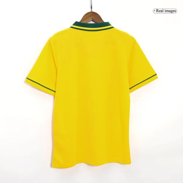 1993-94 Brazil Jersey Custom Home Soccer Retro Jersey - Image 4