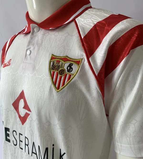 sevilla retro home jersey 1992/93
