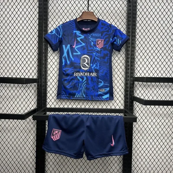 2024 25 kids atletico madrid third jersey kits