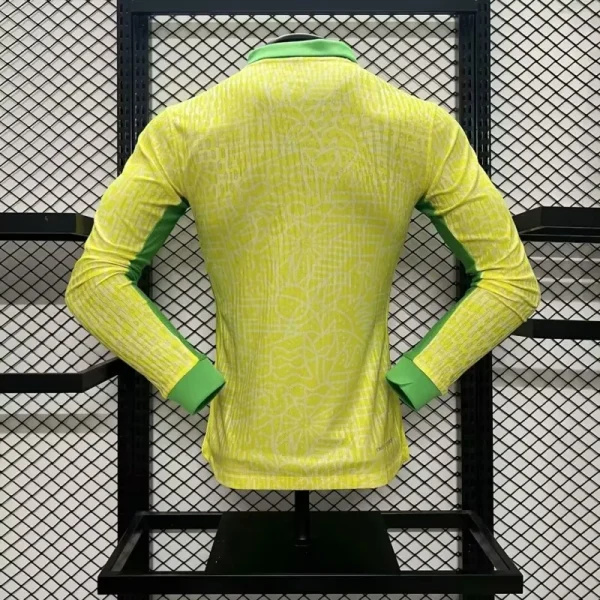 Authentic Soccer Jersey Brazil Home Shirt Long Sleeve 2024 - Image 3