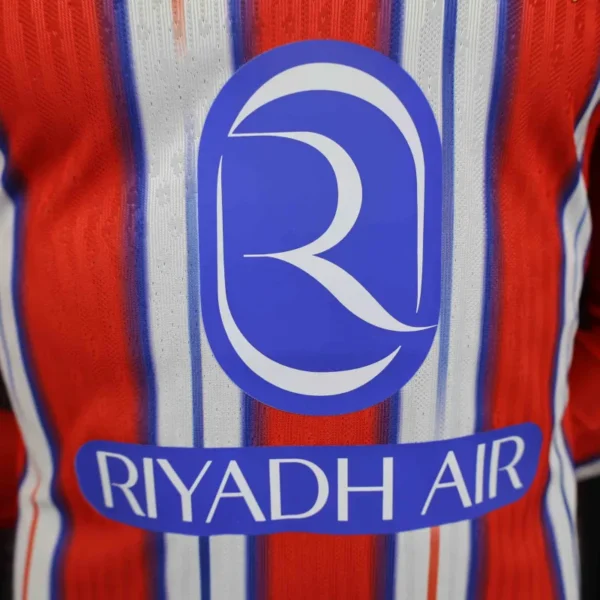 24 25 atletico madrid home long sleeve kit player version shirt