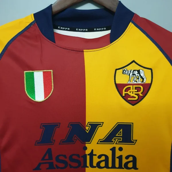 2001/02 roma retro jersey third away replica