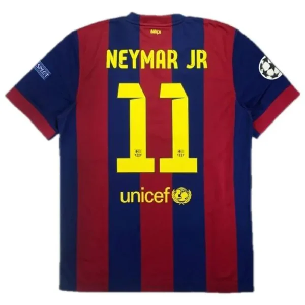 Barcelona Messi #10 Neymar Jr #11 Retro Jersey Home 2014-15 - Image 3