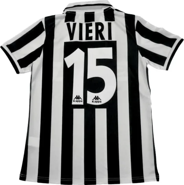 1996 97 juventus del piero #10 zidane #21 retro jersey home replica