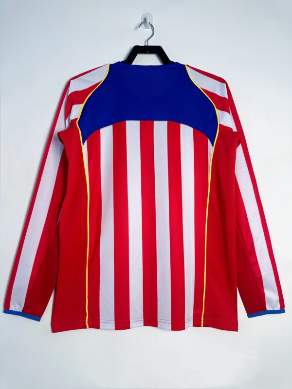 nike atletico madrid retro home soccer jersey long sleeve 2004 05