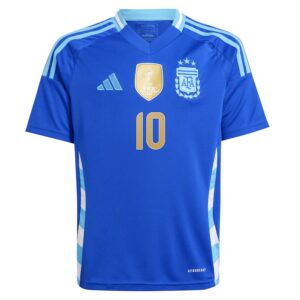 argentina away child kit jersey 2024 2025 messi