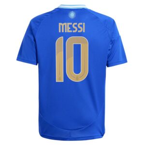 argentina away child kit jersey 2024 2025 messi