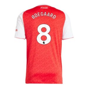 arsenal 2025 2026 odegaard home kit kids shirt