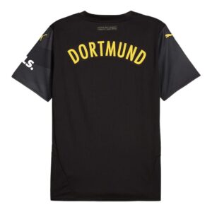 bvb dortmund away child kit shirt 2024 2025