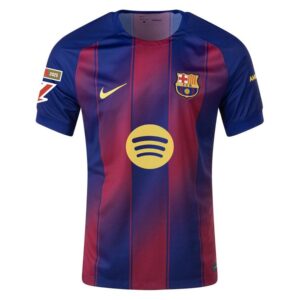 barca home kit kids jersey 2025 2026 lamine yamal la liga