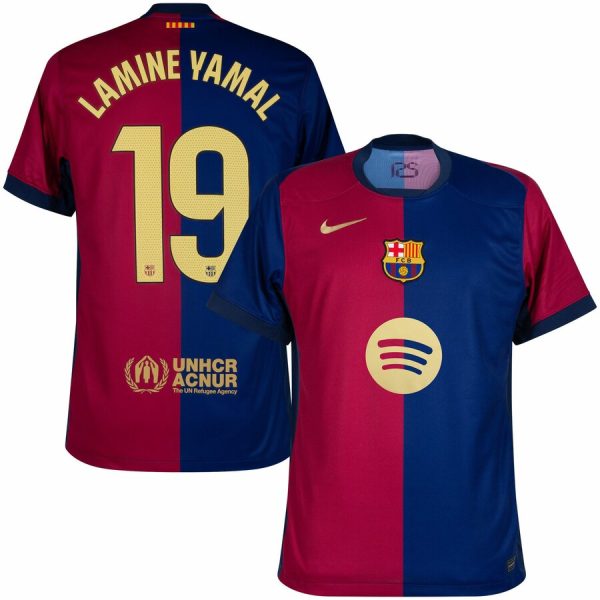 Barca Home Kids Jersey 2024 2025 Lamine Yamal New Sponsor