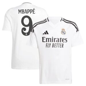 real madrid home kids jersey 2024 2025 mbappe