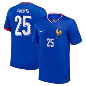 france national team home jersey 2024 2025 cherki