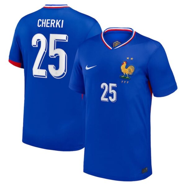 france national team home jersey 2024 2025 cherki
