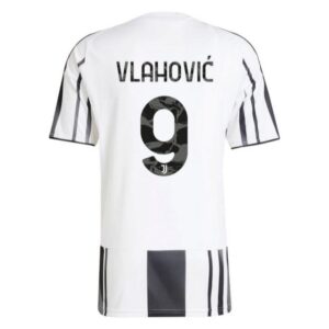 juventus home child kit shirt 2025 2026 vlahovic