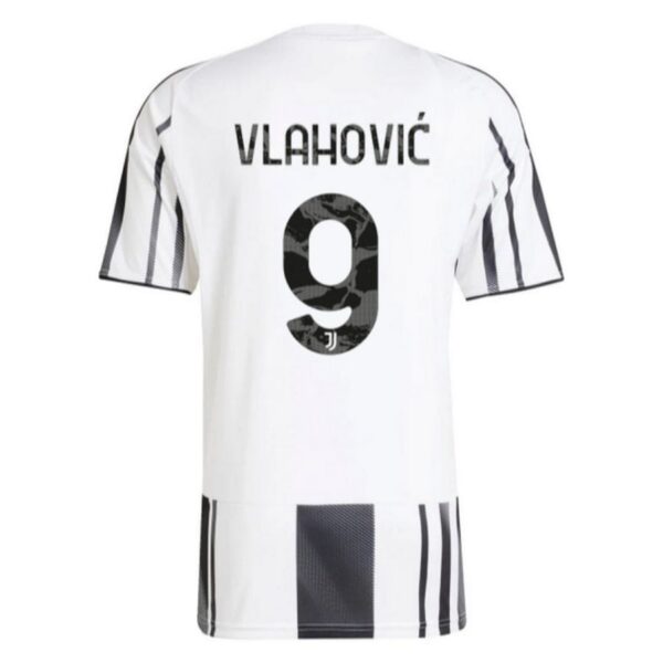 juventus home child kit shirt 2025 2026 vlahovic