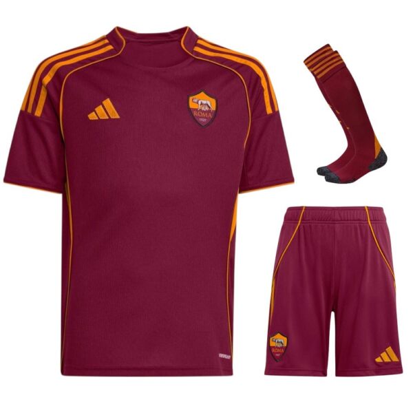as roma home child kit shirt 2025 2026