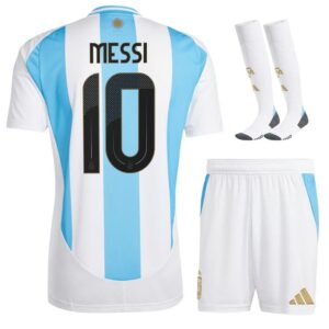 argentina home kids’ kit jersey 2024 2025 messi