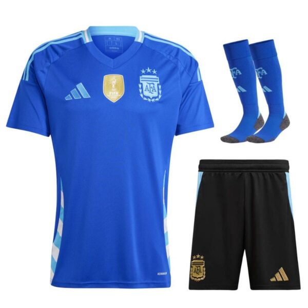 argentina away child kit jersey 2024 2025