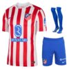 atletico madrid home kids kit shirt 2025 2026