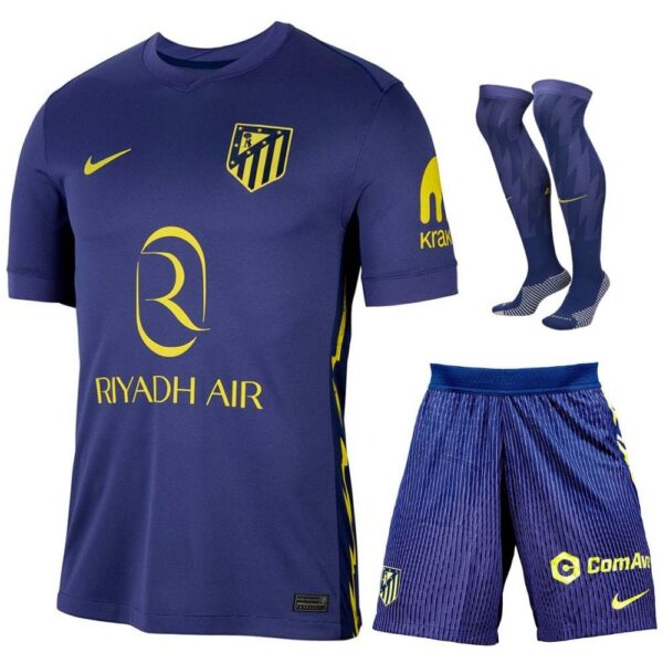 atletico madrid away children’s kit jersey 2025 2026