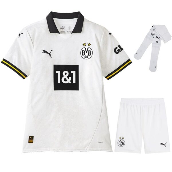 bvb dortmund third children’s kit jersey 2024 2025
