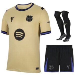barca 2025 2026 away kids kit jersey